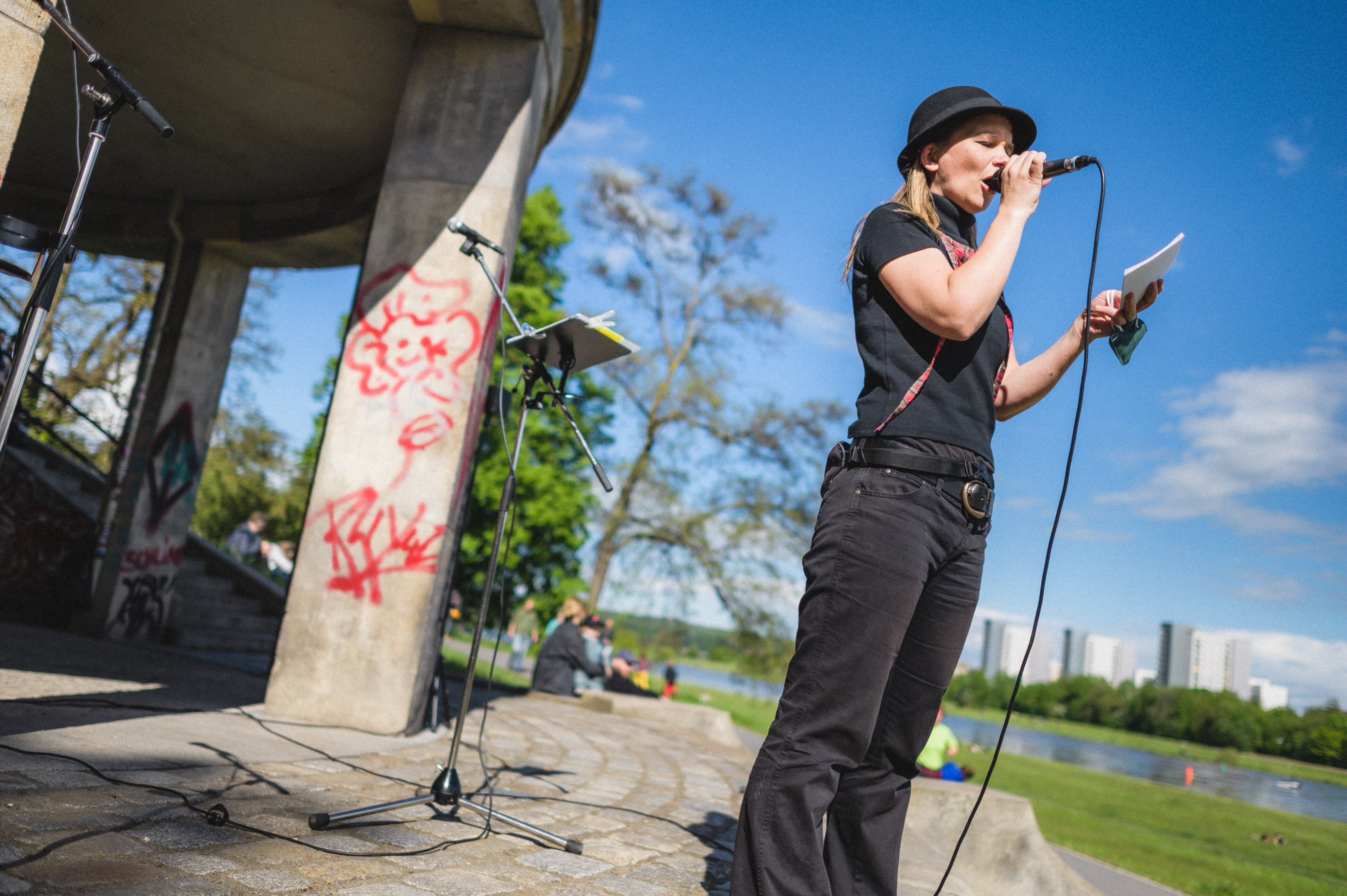Die Veranstalterin und Musikerin Maria Helm ruft zur "Versammlung für die Kultur" auf.