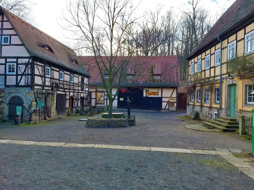 Innenhof an der Zschoner Mühle