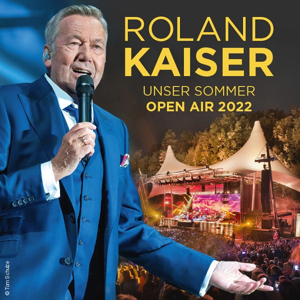 Am Elbufer sechs mal ausverkauft - auf der Hutbergbühne Kamenz am 25. August noch zu erleben: Roland Kaiser 2022.