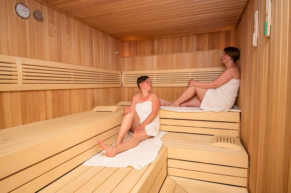 Entspannen in der Hitze - wie hier in der Finnischen Sauna